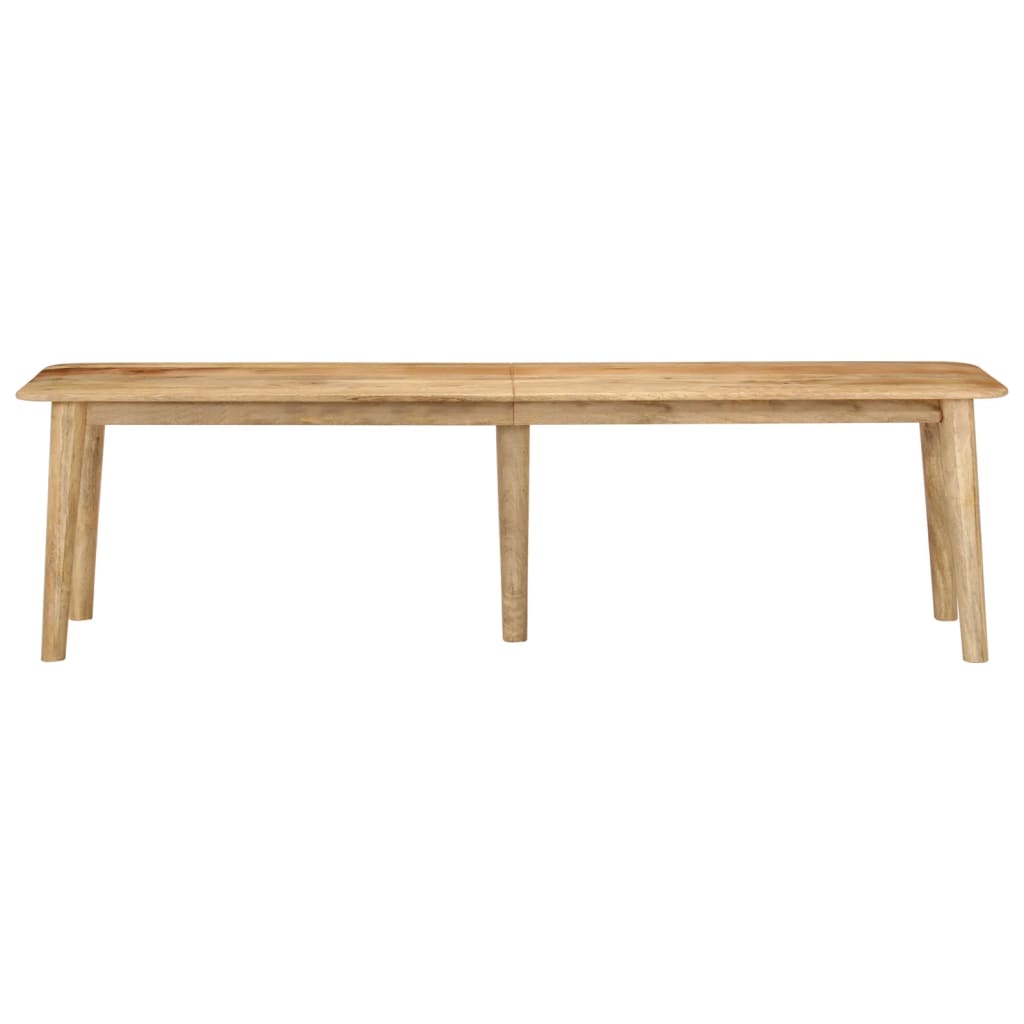 Sitzbank 160x40x45 cm Massivholz Mango und Eisen