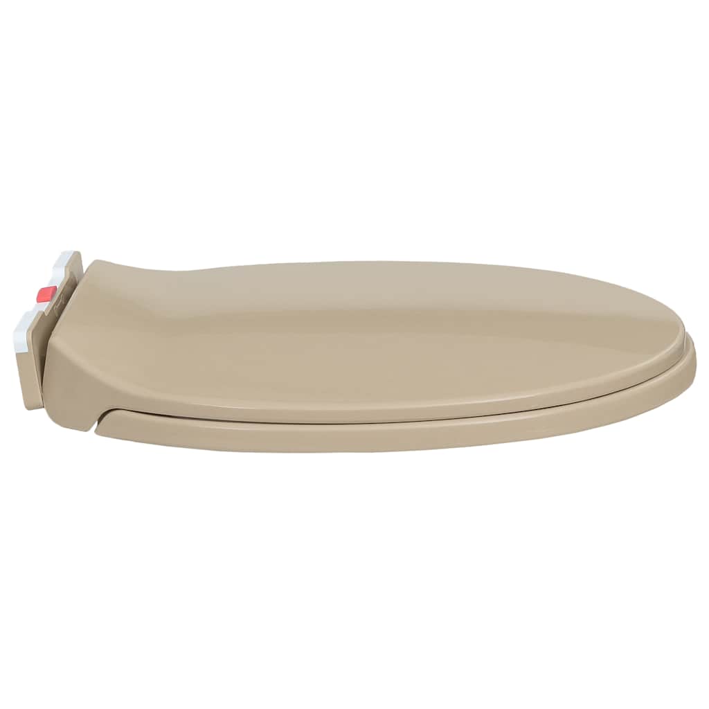 Toilettensitz mit Absenkautomatik Hellgrau Oval