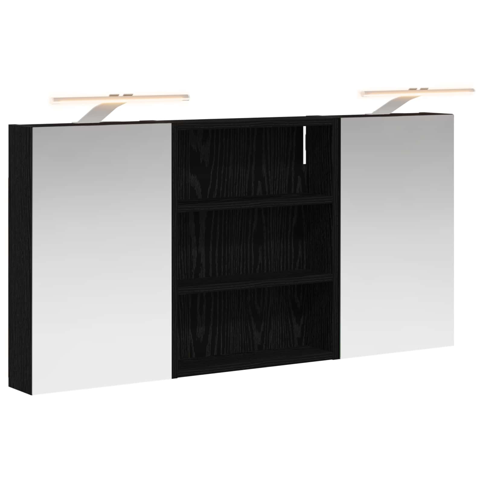 Badezimmerschrank-Set 3 pcs 80 x 10,5 x 50 cm Holzwerkstoff