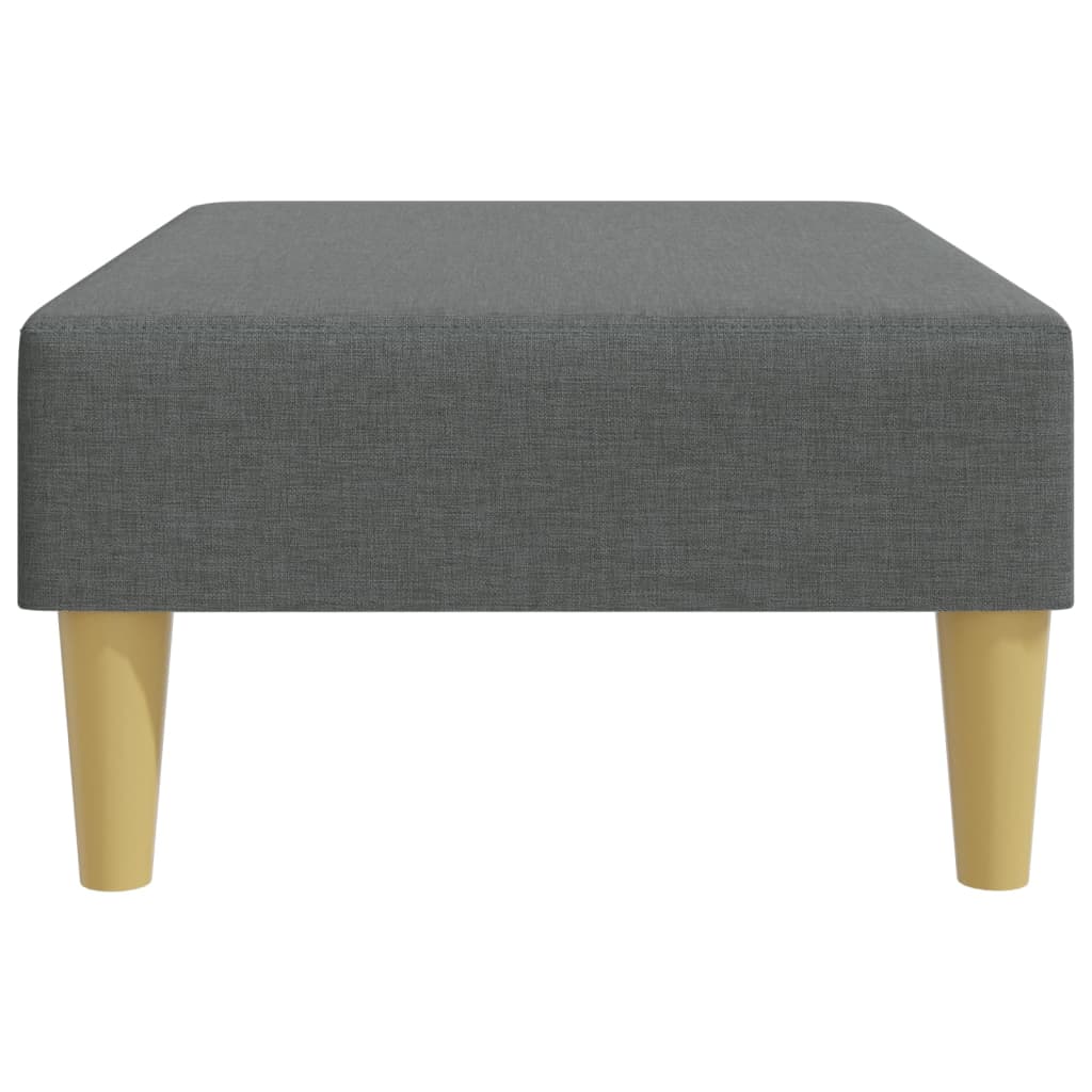 Fußhocker Hellgrau 77x55x31 cm Stoff