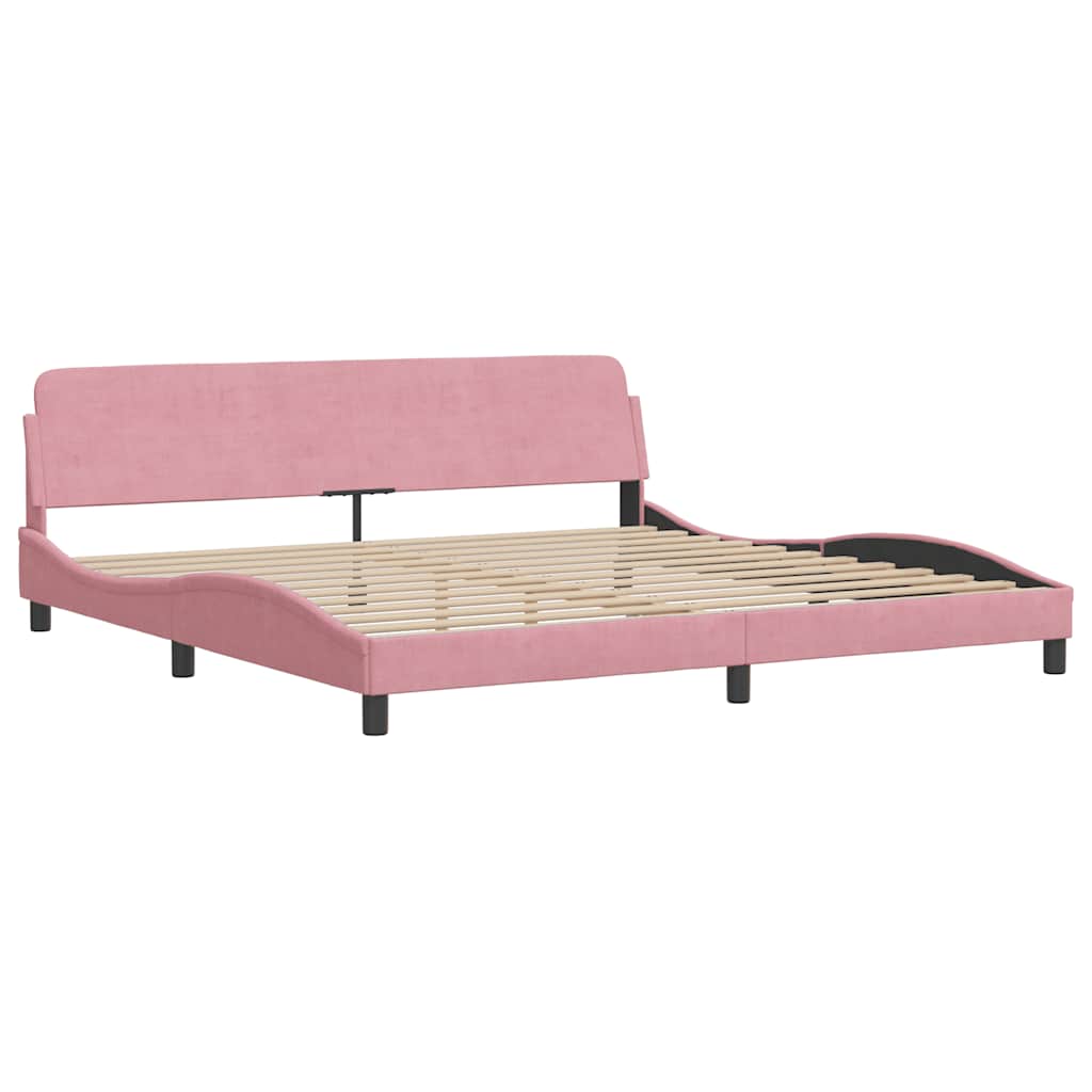 Bettgestell "Dover" Hellgrau 80x200 cm Samt