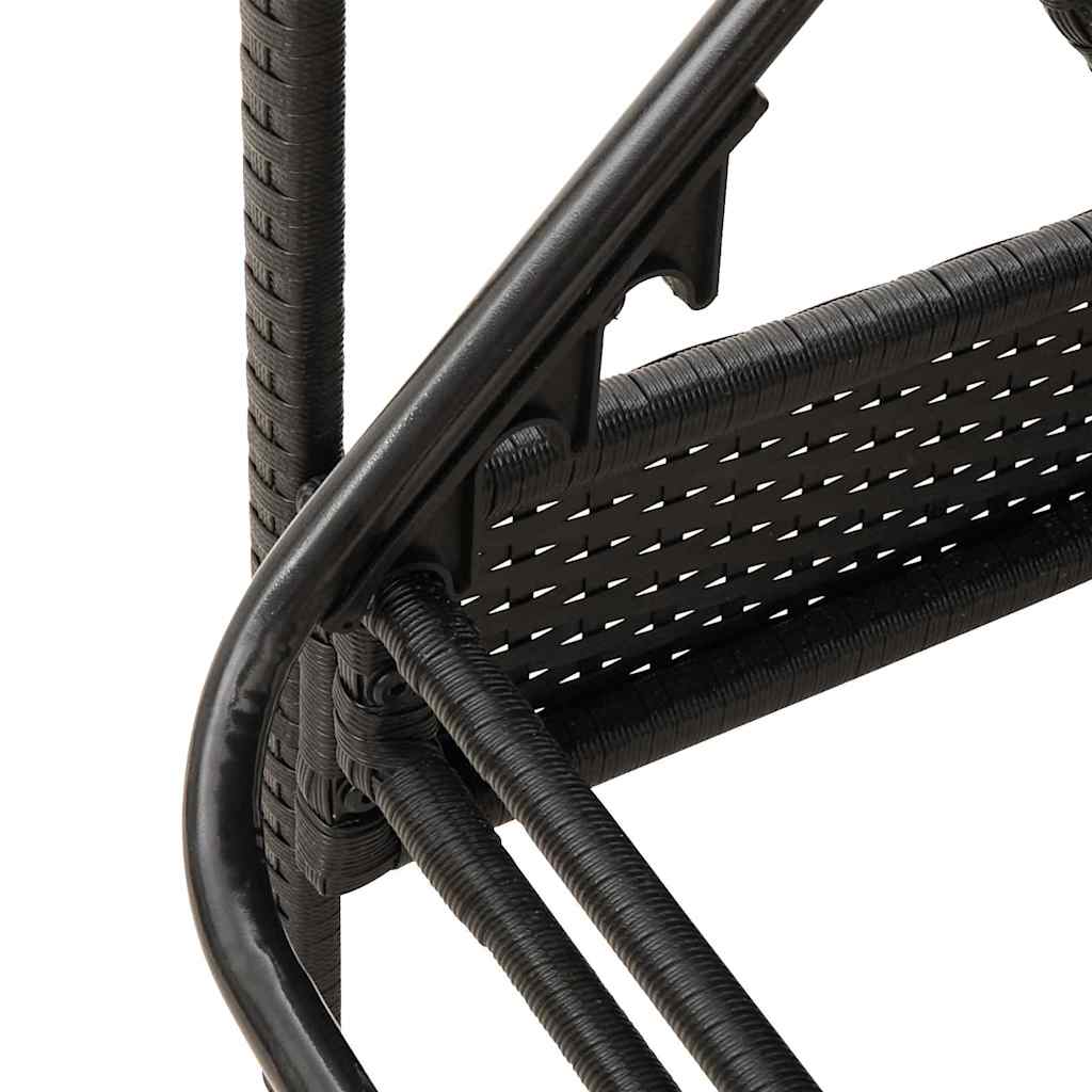 3-fach verstellbare Sonnenliege Poly-Rattan Braun