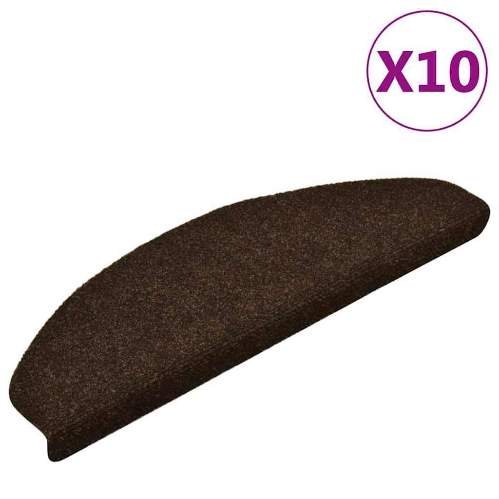 Stufenmatten Selbstklebend 15 Stk. 56x17x3 cm Hellbraun Halbrund