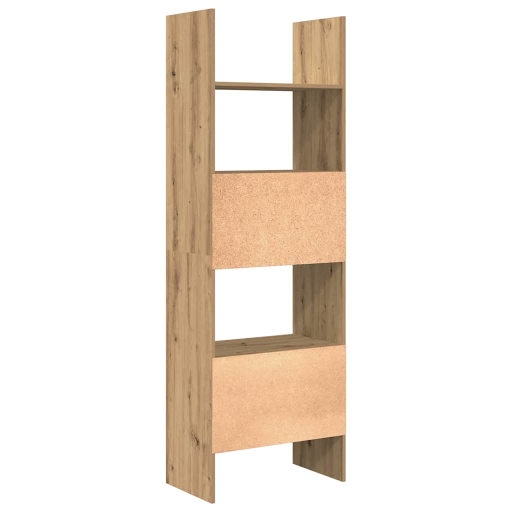 Bücherregal Weiß 60x35x180 cm Holzwerkstoff