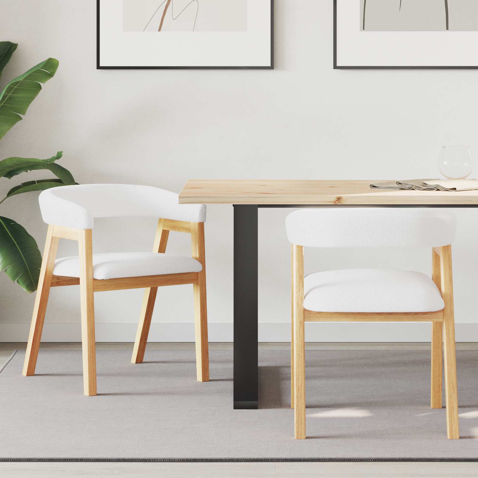 Esszimmerstühle 2 pcs Hellbraun 54 x 57 x 73 cm