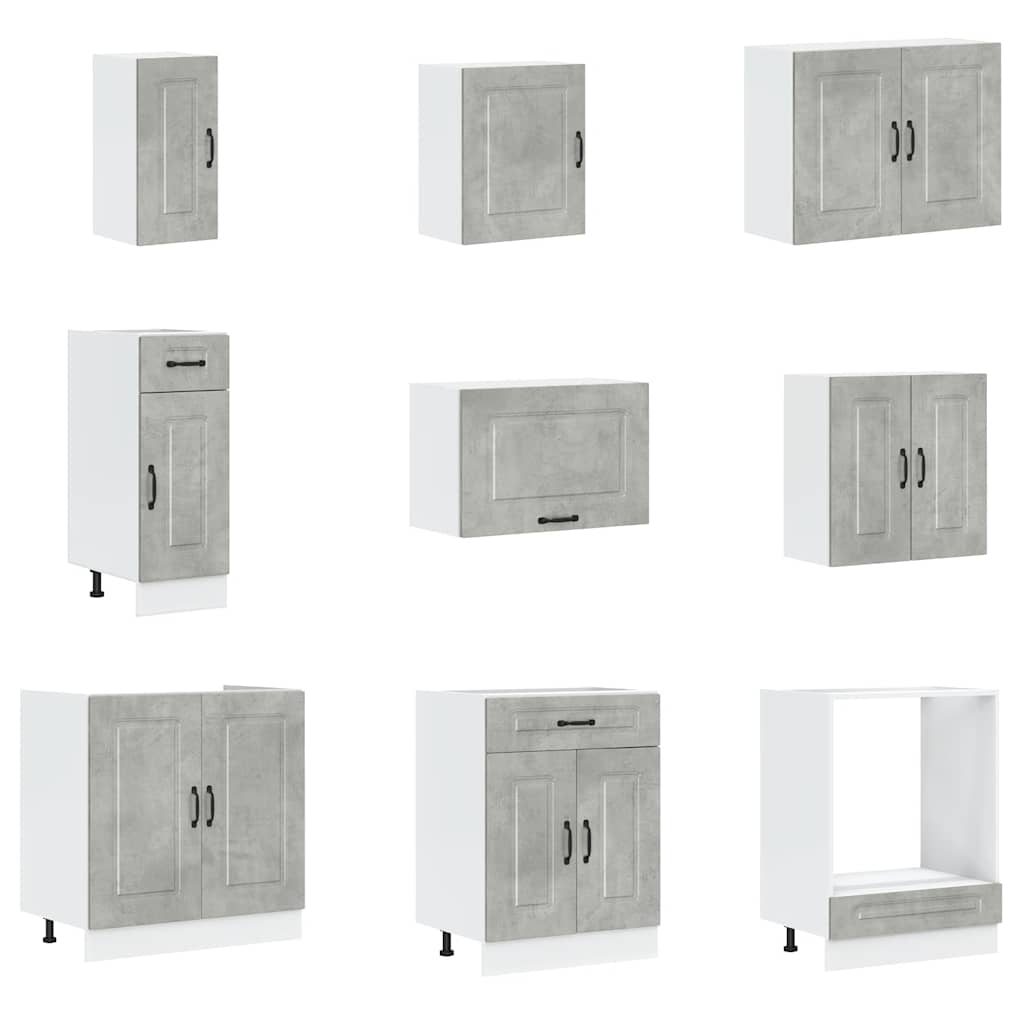 14-tlg. Küchenschrank-Set Kalmar Weiß Holzwerkstoff