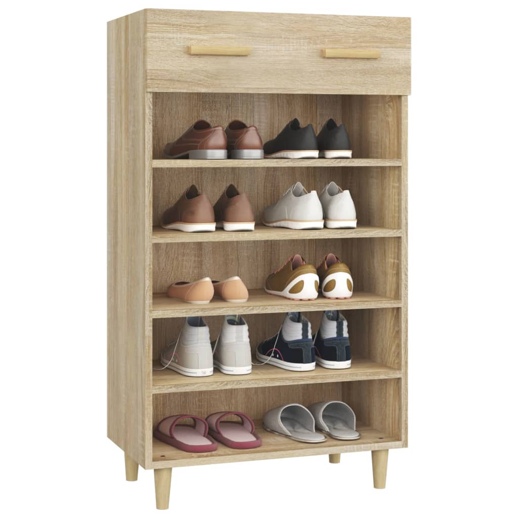 Schuhschrank mit Regal Altholz 60 x 35 x 105 cm Holzwerkstoff