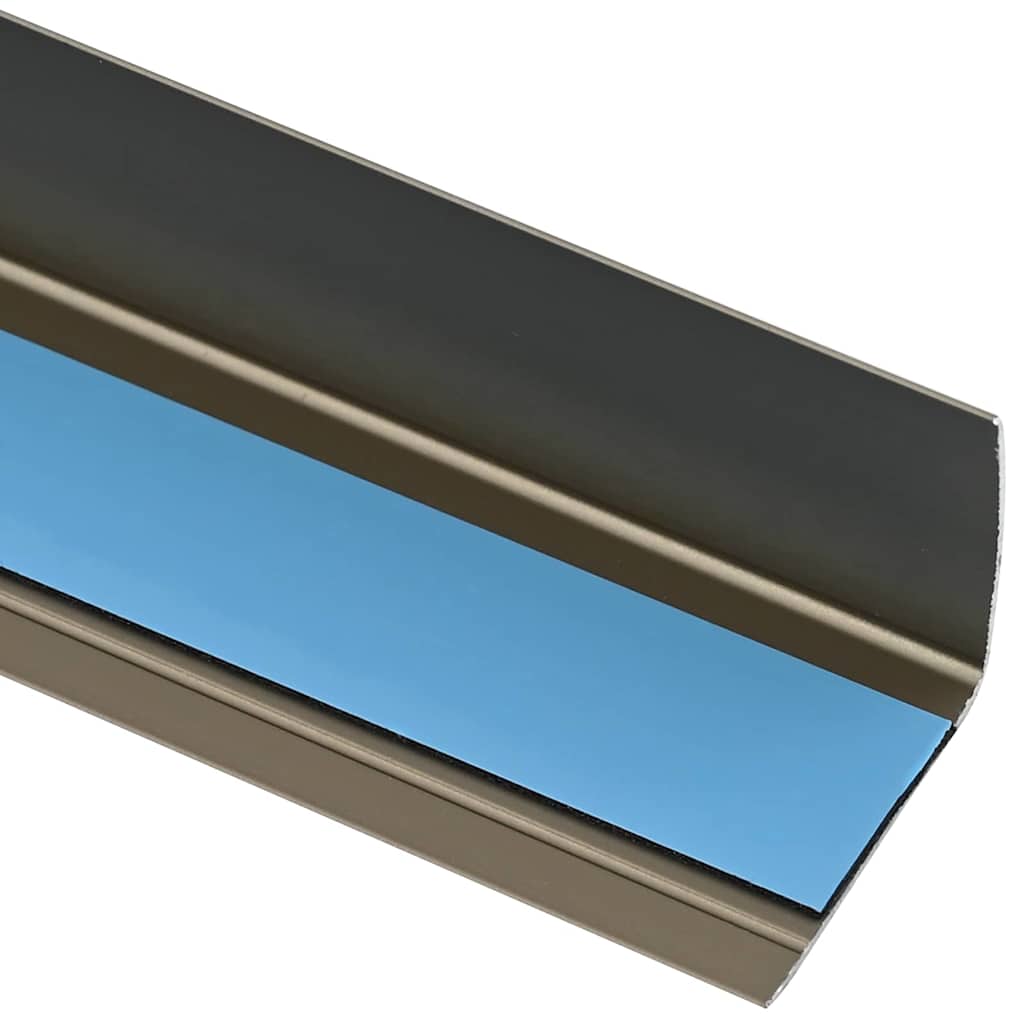 Treppenkantenprofile in L-Form 15 Stk. Aluminium 90 cm Silbern