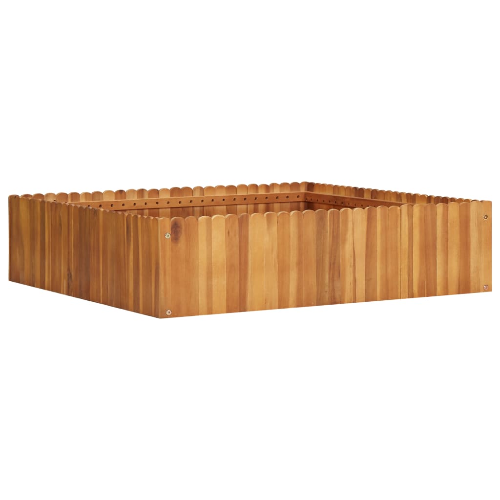 Garten-Hochbeet 50 x 30 x 25 cm Massivholz Akazie