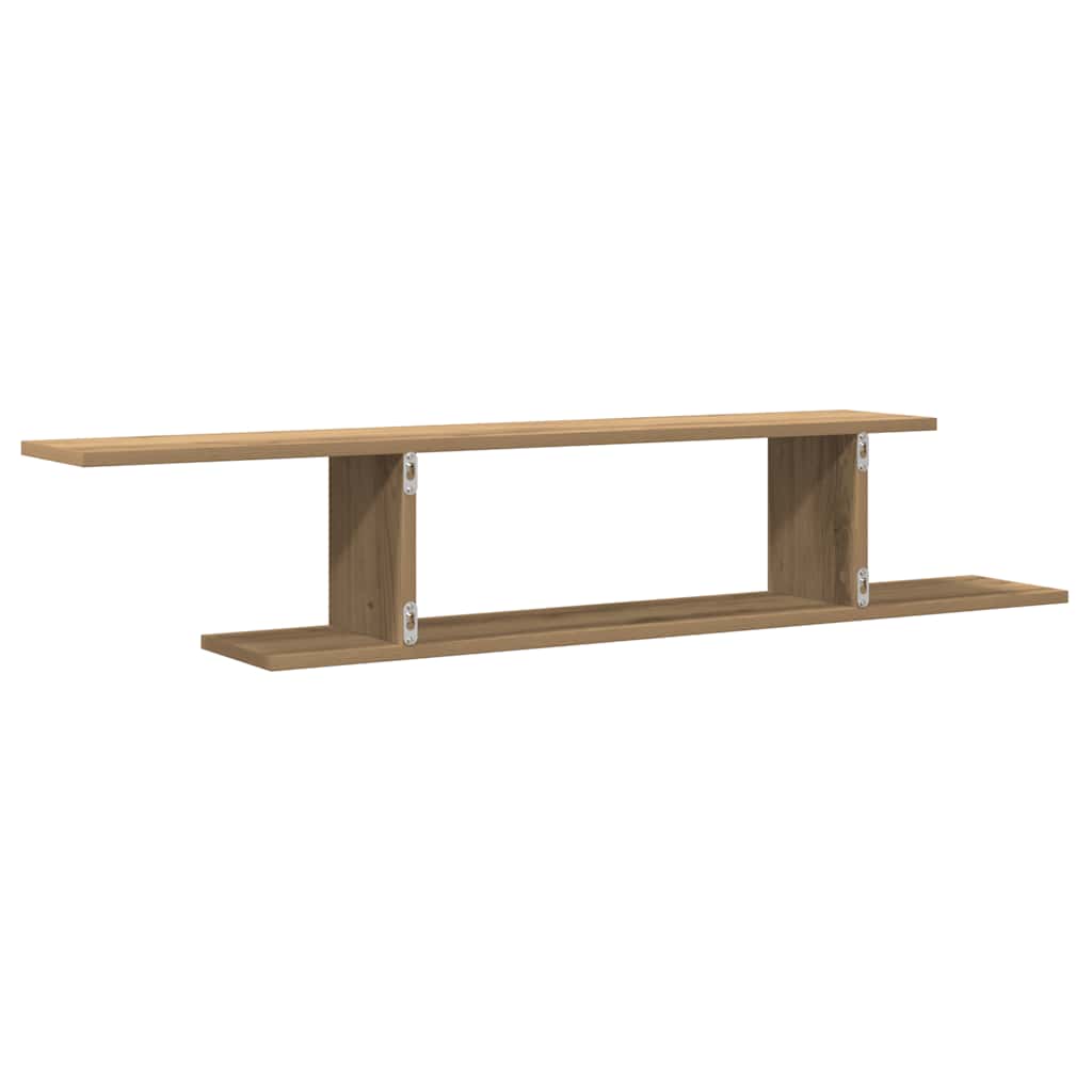 TV-Wandregal Weiß 125x18x23 cm Holzwerkstoff