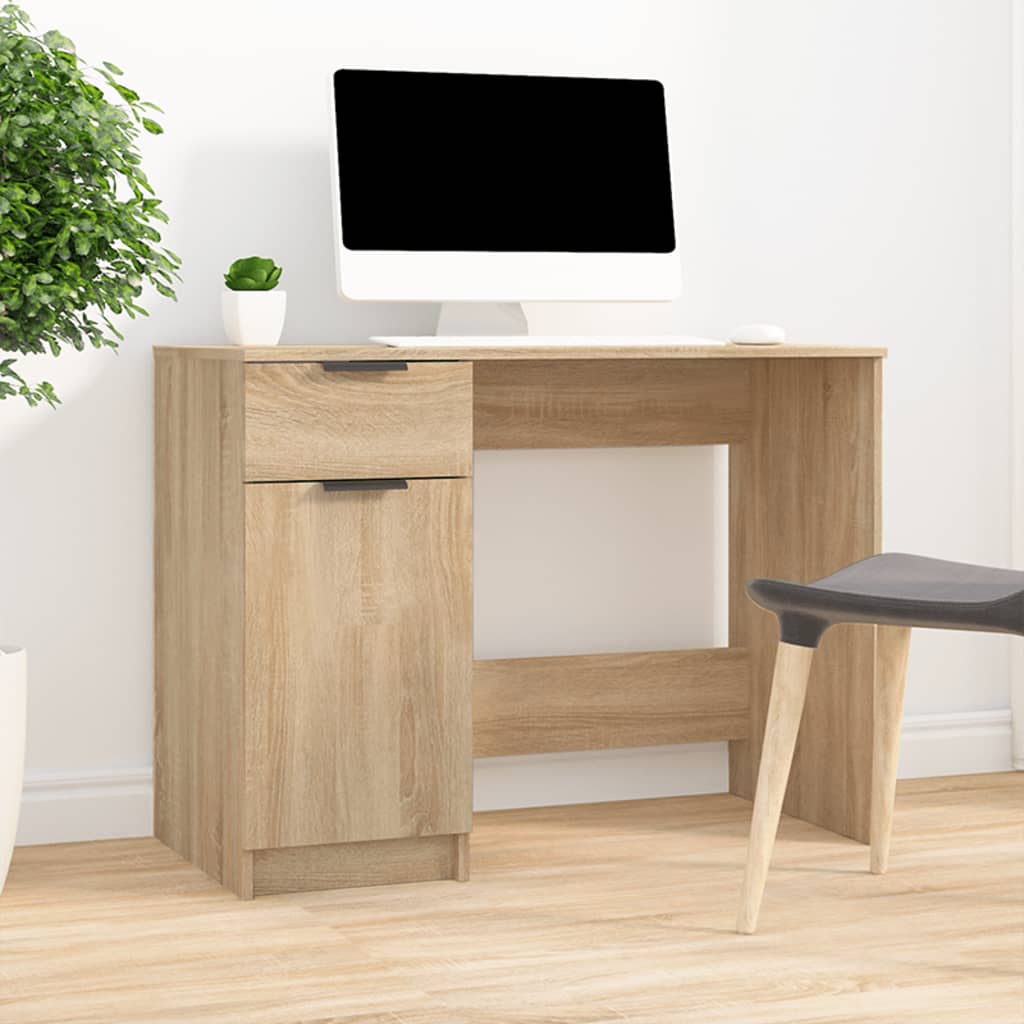 Schreibtisch Weiß 100x50x75 cm Holzwerkstoff