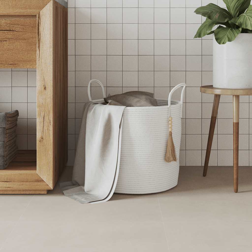 Aufbewahrungskorb Braun Ø40x35 cm Baumwolle