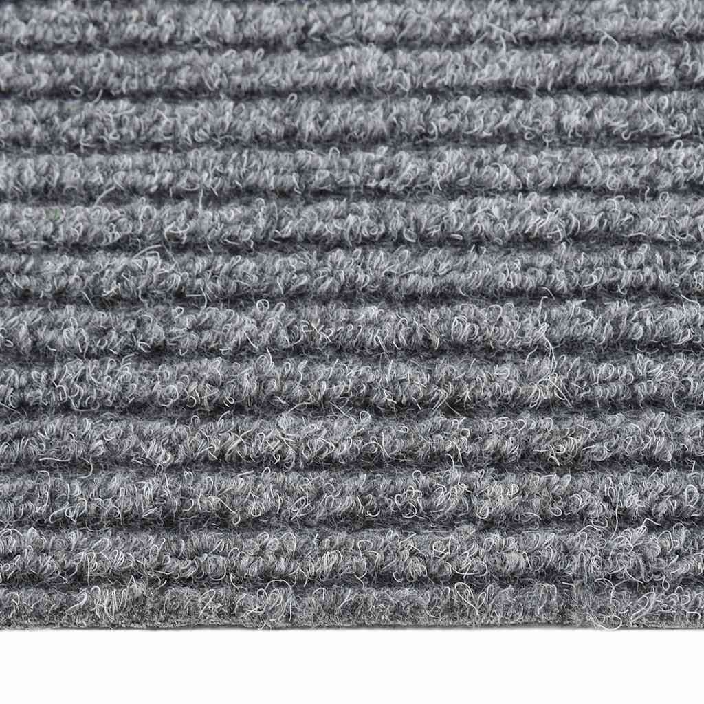 Teppichläufer Grau 80 x 150 cm Stoff
