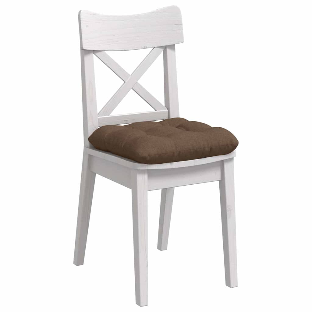 Sitzkissen 4 pcs Hellgrau 40 x 40 x 12 cm Stoff