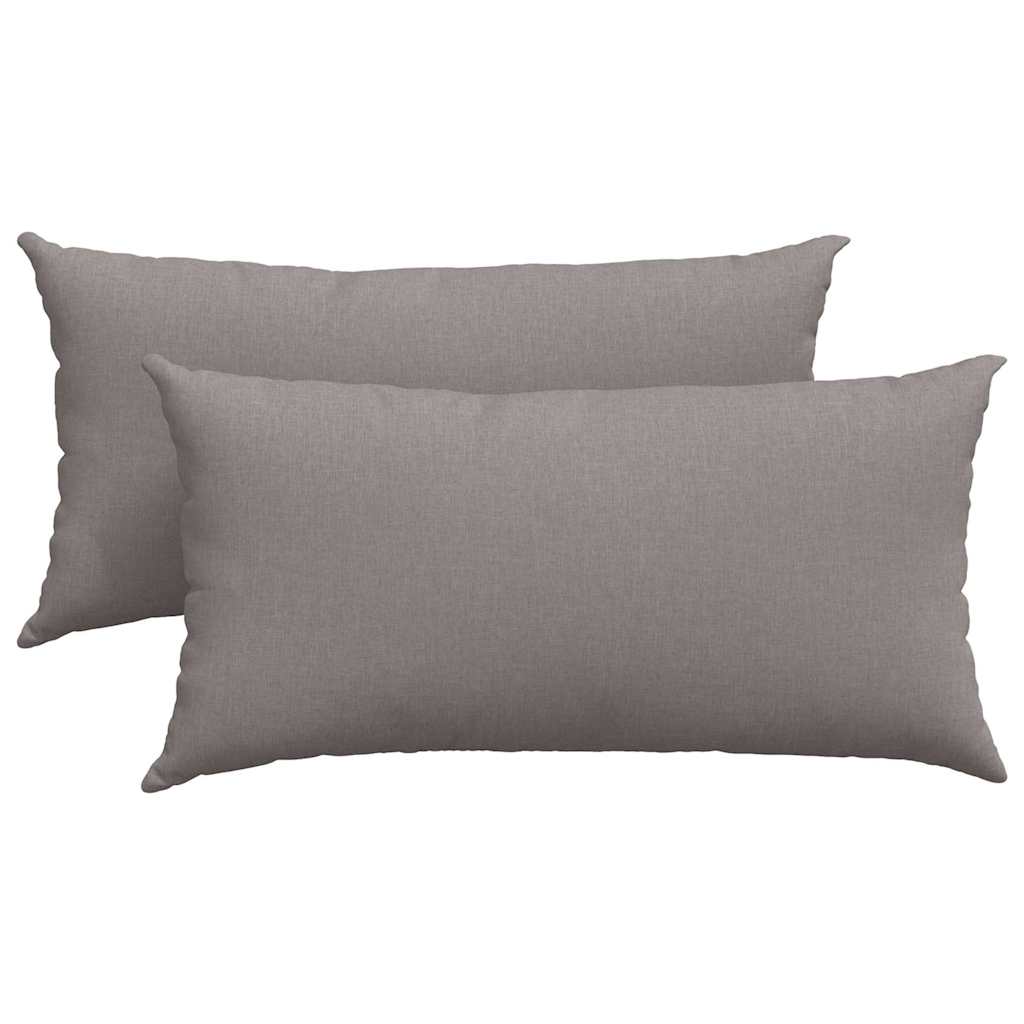 Sofakissen 2 pcs Hellgrau 50 x 30 cm Stoff