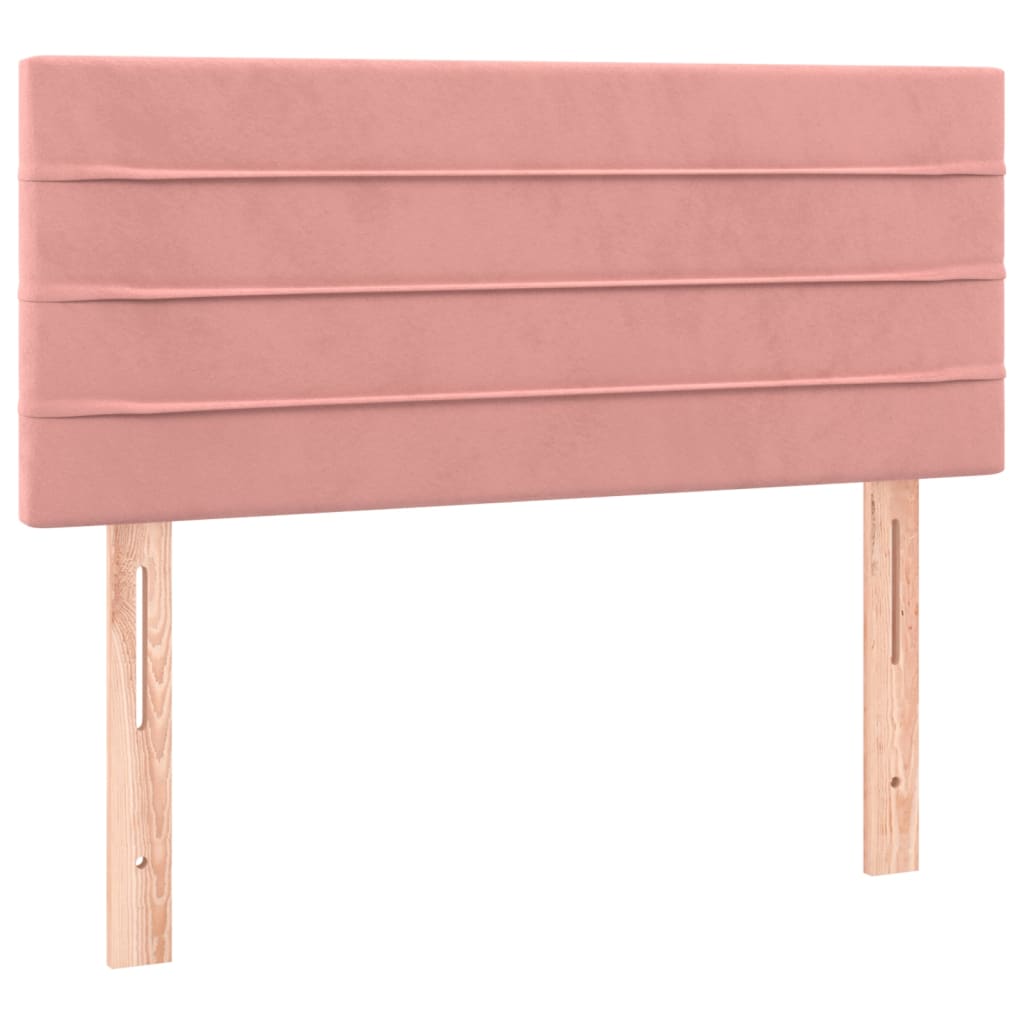 Kopfteil Hellgrau 80x5x118/128 cm Samt