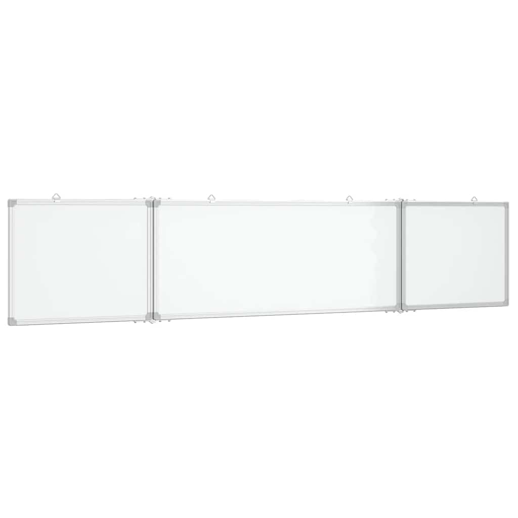 Magnetisches Whiteboard Klappbar 160x40x1,7 cm Aluminium