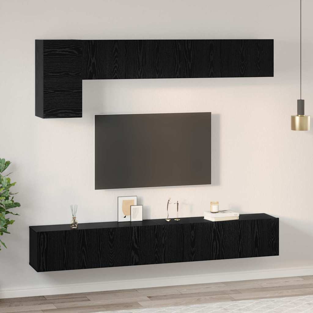 5-tlg. TV-Schrank-Set Weiß Holzwerkstoff