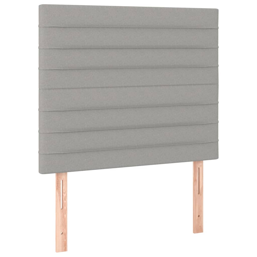 Kopfteil Hellgrau 80x5x118/128 cm Stoff