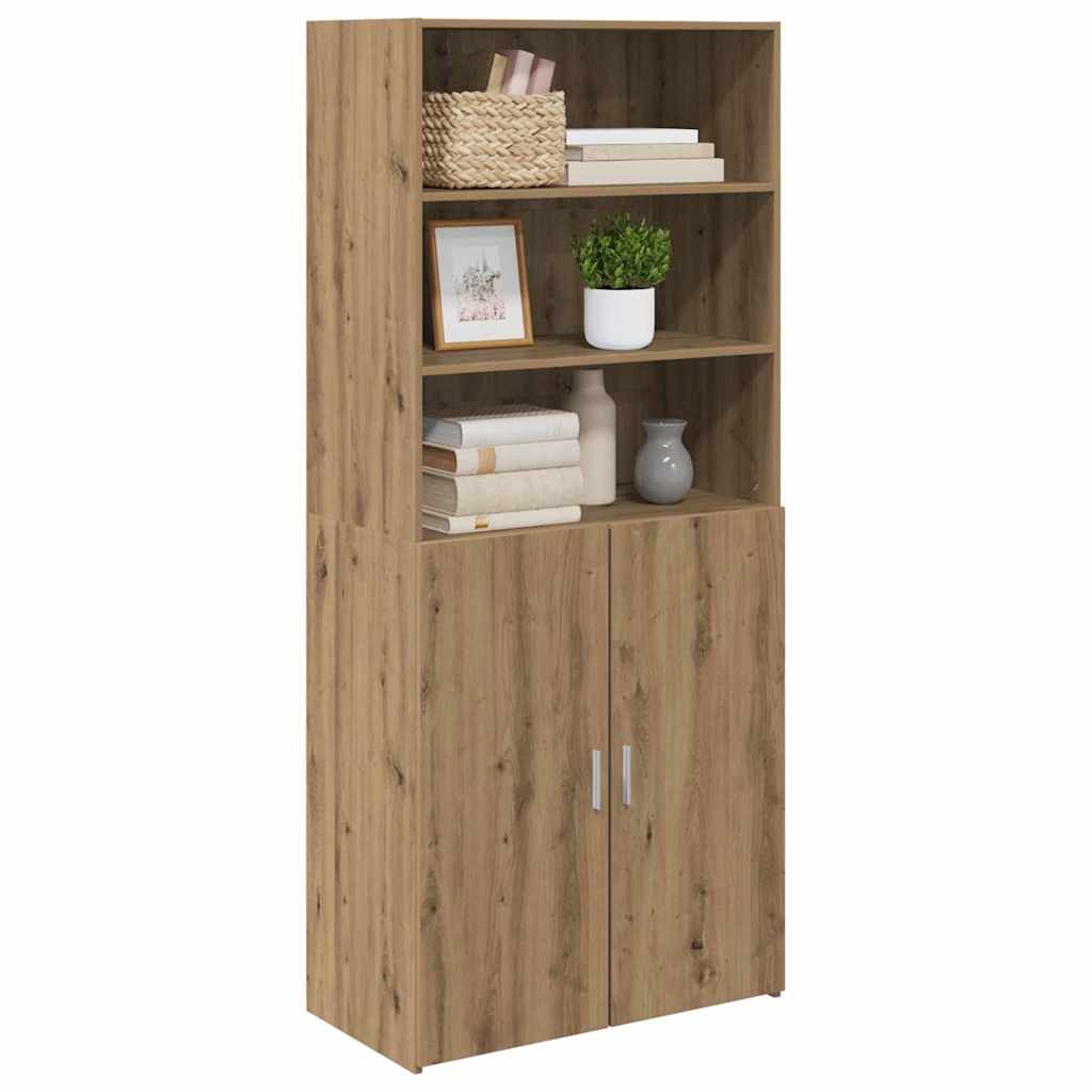 Highboard Altholz 80 x 42,5 x 185 cm Holzwerkstoff