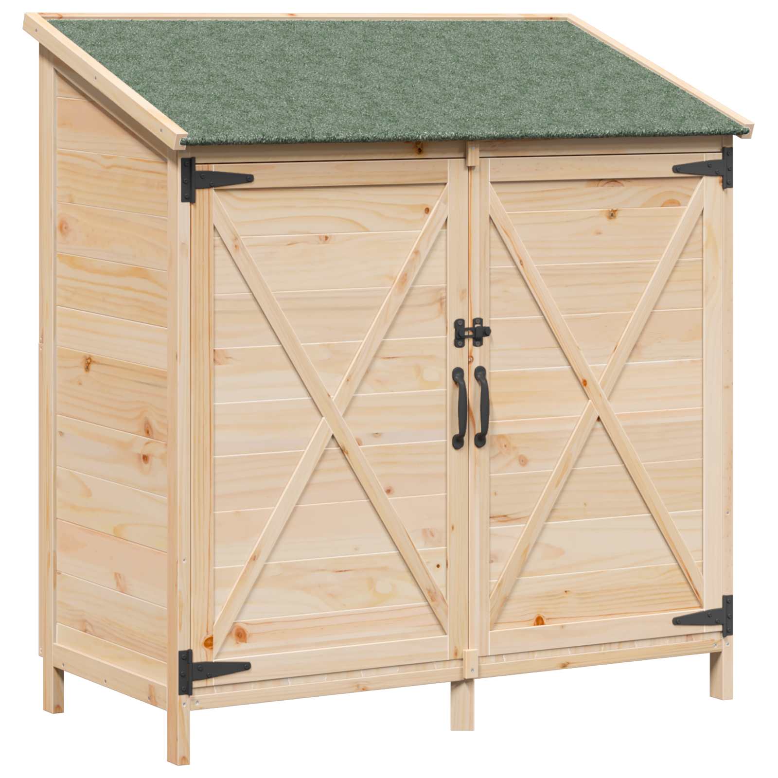 Gartenschuppen Natur 59,5 x 56 x 113,5 cm Massivholz aus Fichte