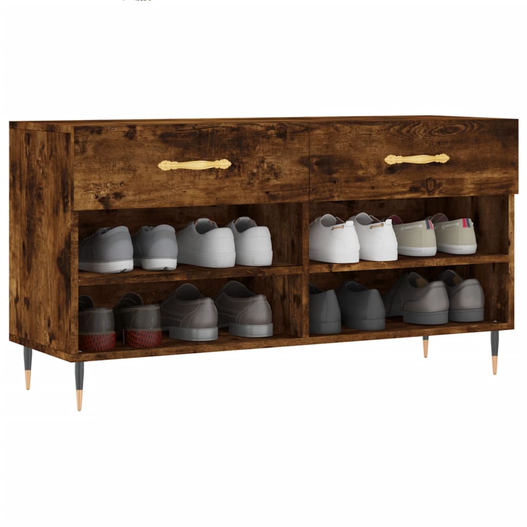 Schuhbank Weiß 102x35x55 cm Holzwerkstoff