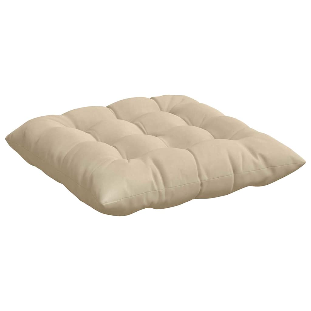 Sitzkissen 4 Stück Taupe 40 x 40 x 6 cm Mikrofaser