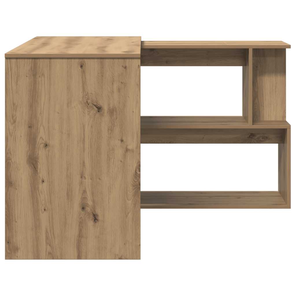 Eckschreibtisch Weiß 200x50x76 cm Holzwerkstoff