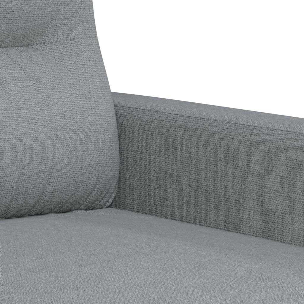 4-tlg. Sofagarnitur mit Kissen Taupe Stoff