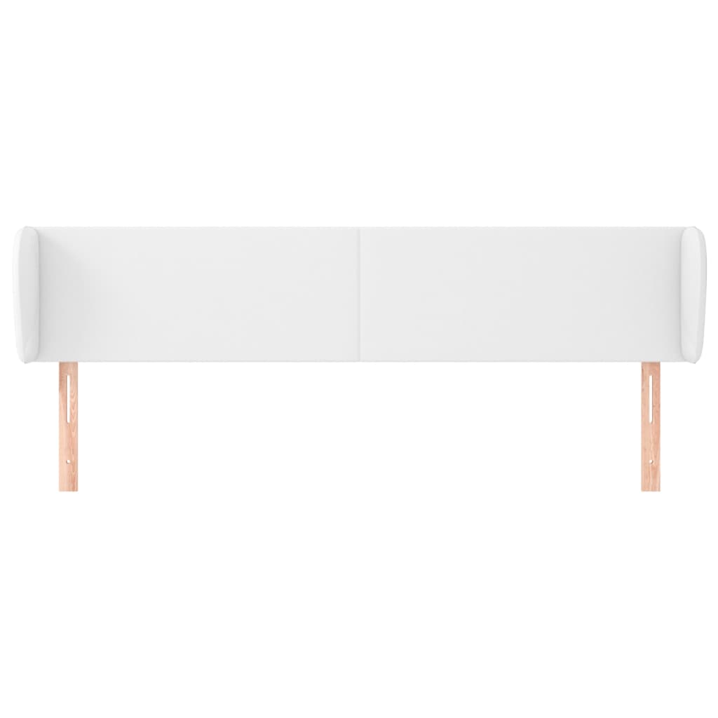 Kopfteil mit Ohren Creme 83x23x78/88 cm Kunstleder