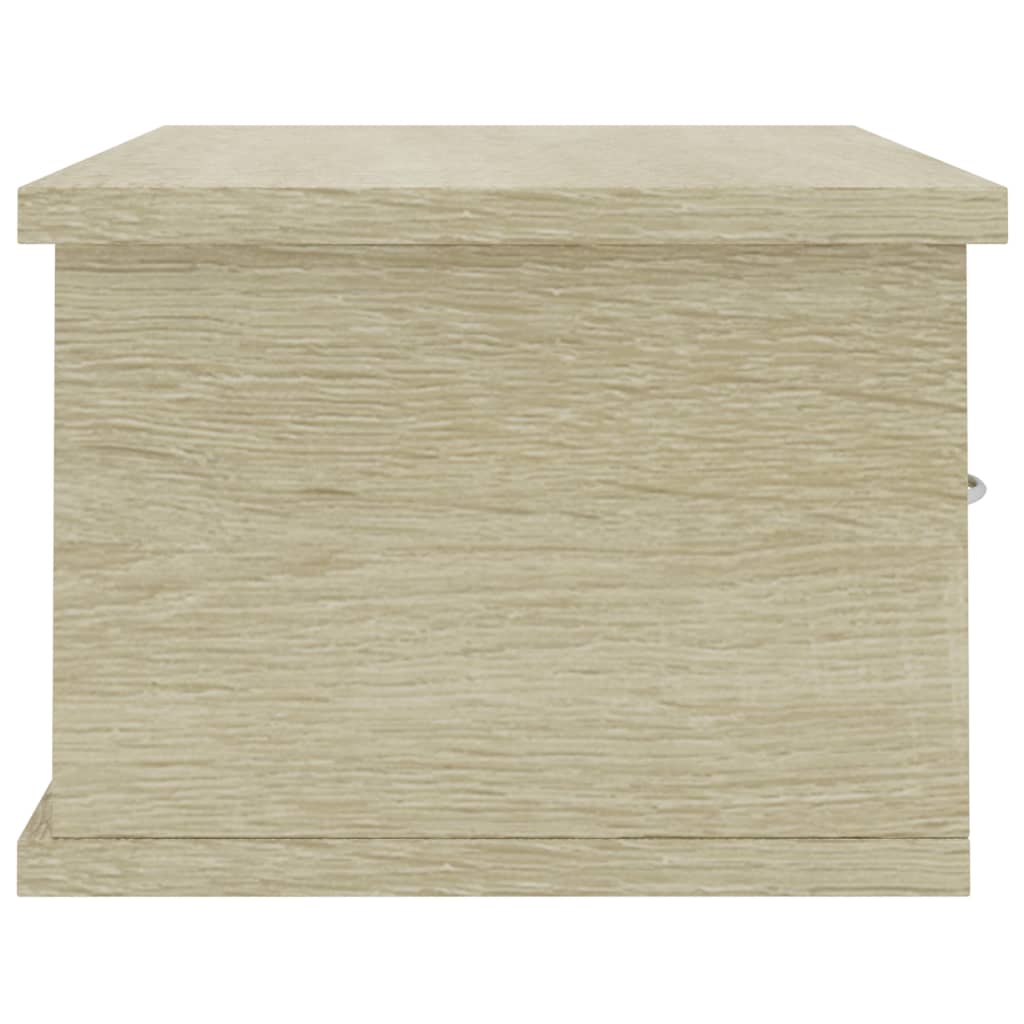 Wand-Schubladenregal Weiß 60x26x18,5 cm Holzwerkstoff