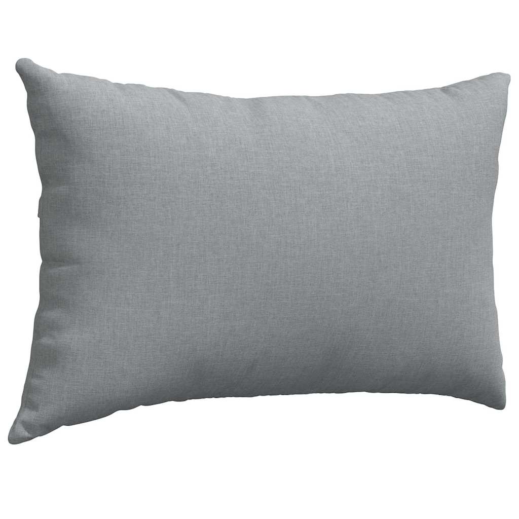 Sofakissen 2 pcs Hellgrau 50 x 30 cm Stoff