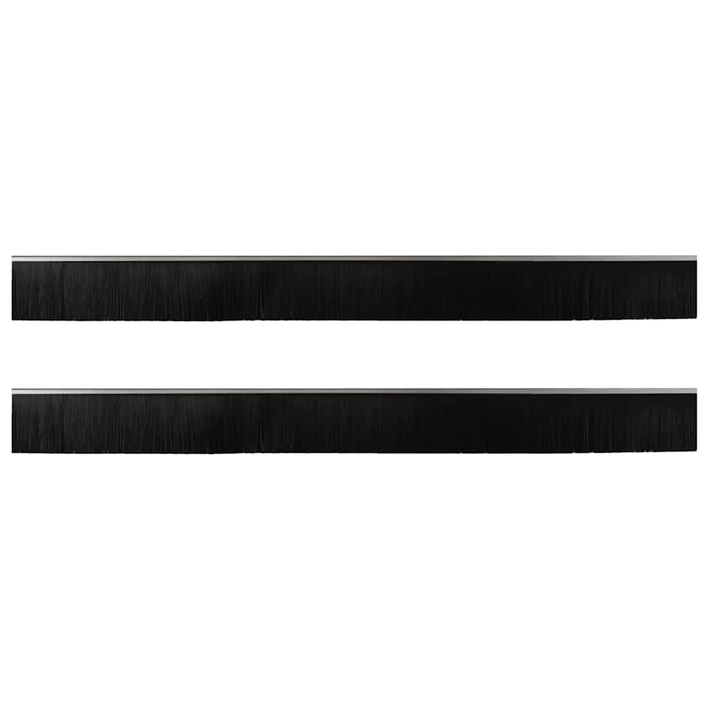 Aufsteck Türbürstendichtungen 2 pcs Braun 100 cm