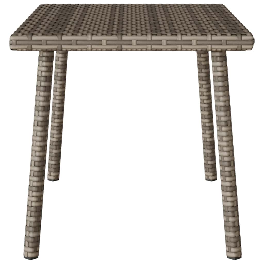 Garten-Couchtisch Rechteckig Schwarz 40x40x37 cm Poly Rattan
