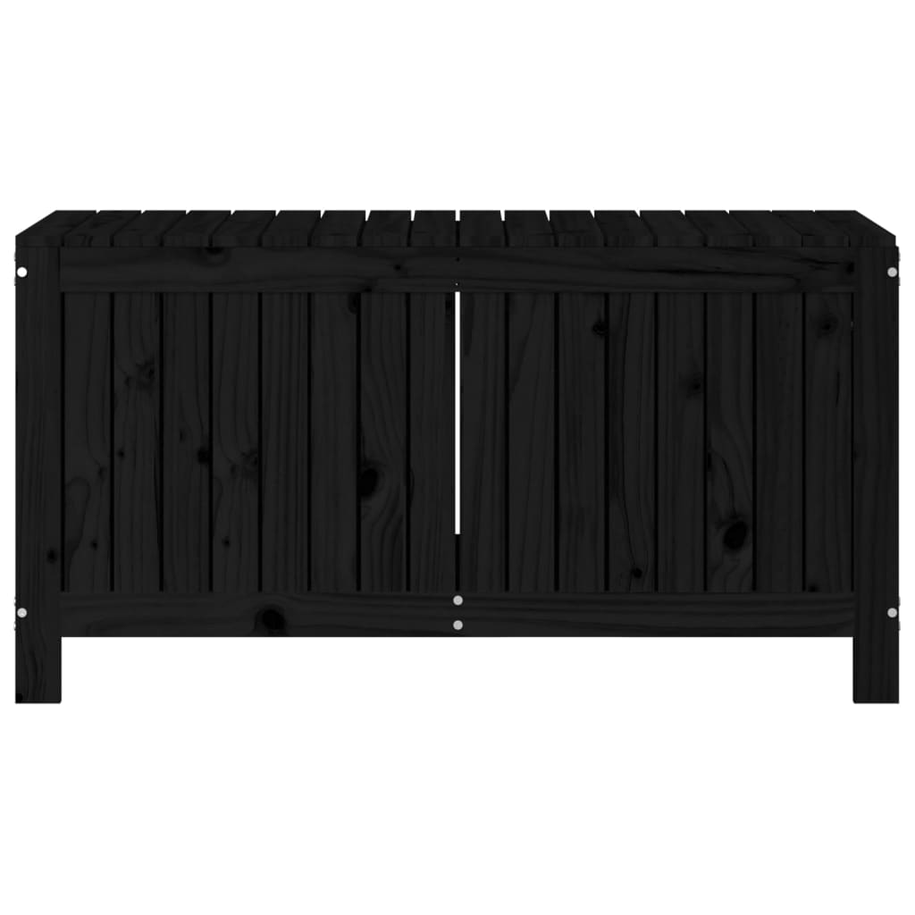 Gartentruhe Grau 76x42,5x54 cm Massivholz Kiefer