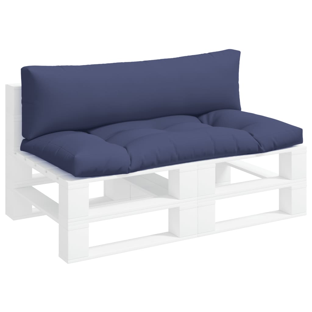 Palettenkissen Blau Weiß Gestreift 58x58x10 cm Oxford-Gewebe