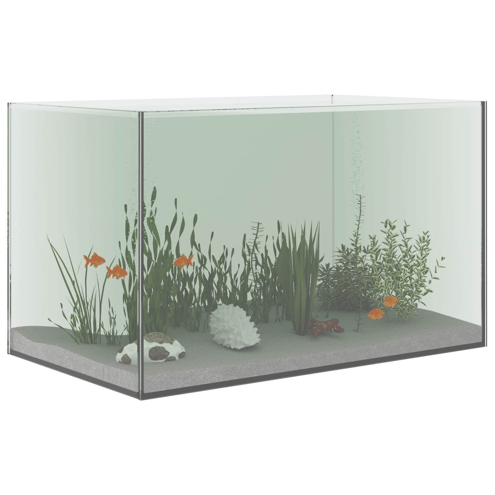 Aquarium mit Speicher Transparent 30 x 20 x 20 cm Glas