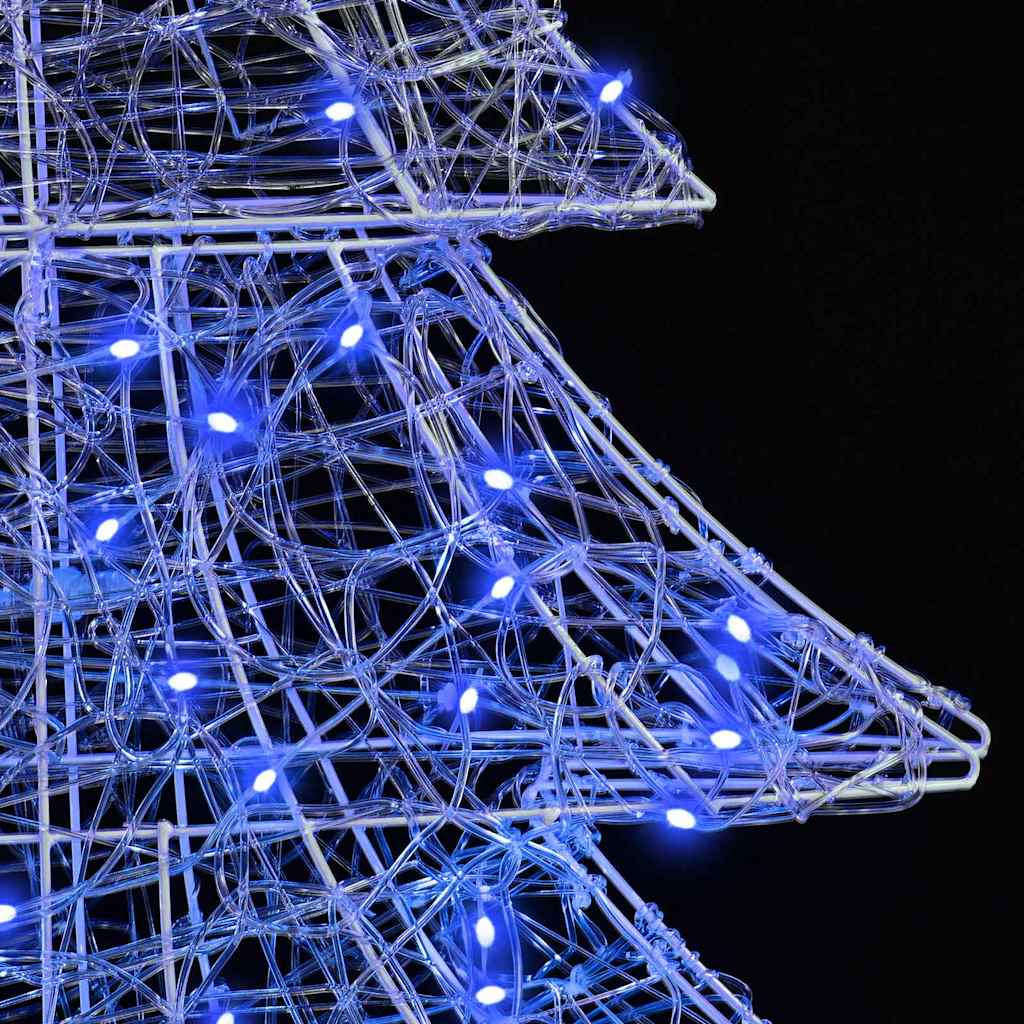 Weihnachtsbaum mit 100 LEDs Warmweiß 120 cm Acryl
