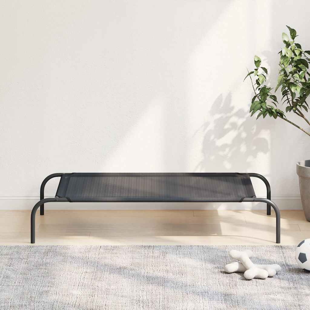 Erhöhtes Hundebett Schwarz S Textilene