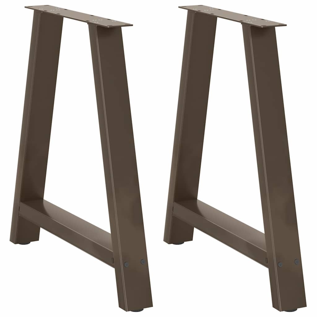 Couchtischbeine A-Form 2 Stk. 30x(30-31) cm Stahl