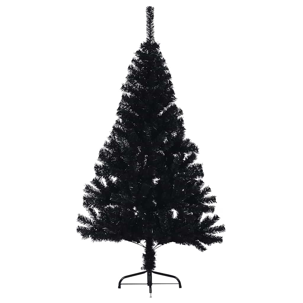 Künstlicher Halb-Weihnachtsbaum mit Ständer Grün 150 cm PVC