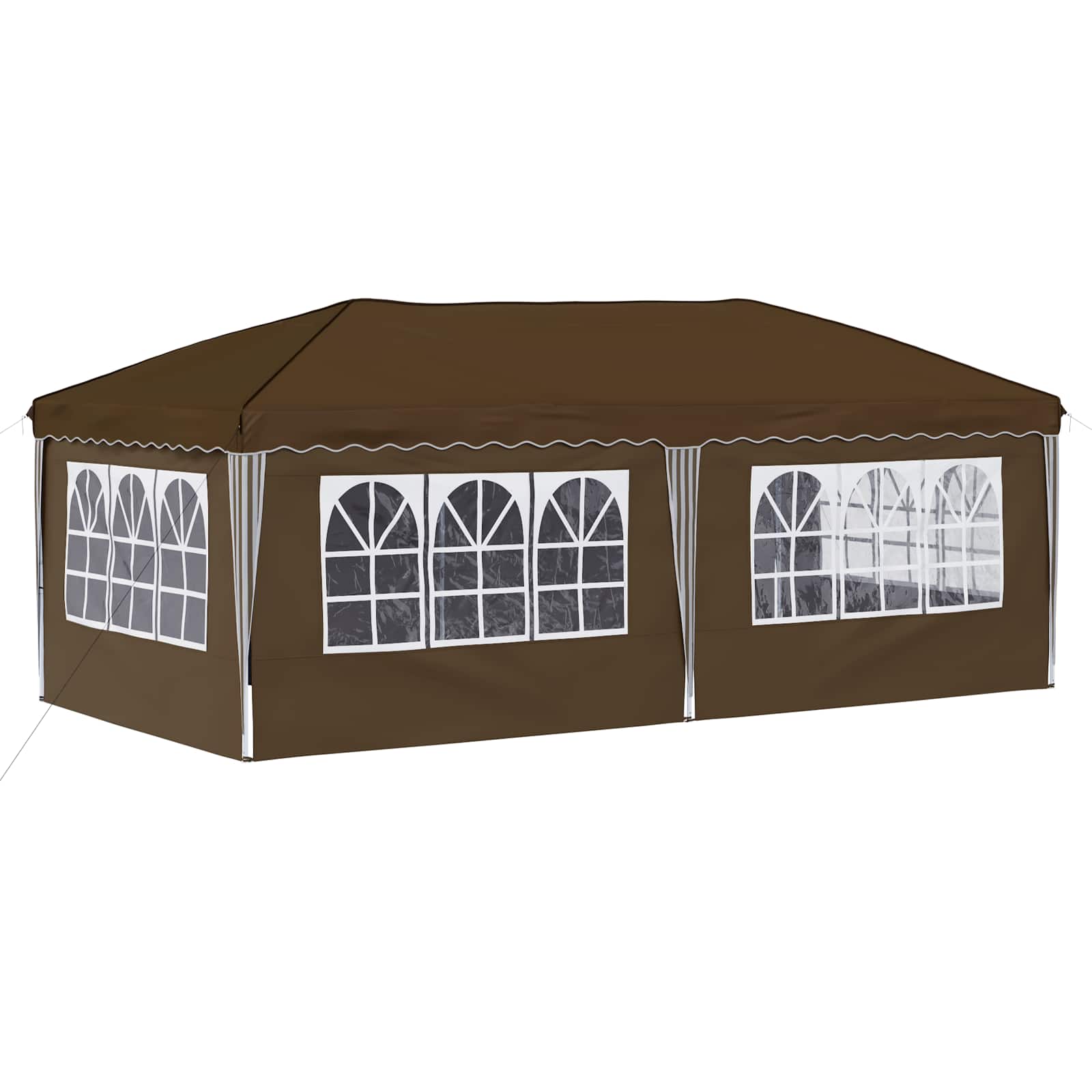 Pop-up Partyzelt 575 x 290 x 245 cm Creme