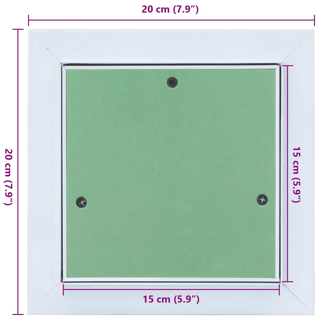 Revisionsklappe mit Aluminium-Rahmen und GK-Einlage 600x600 mm