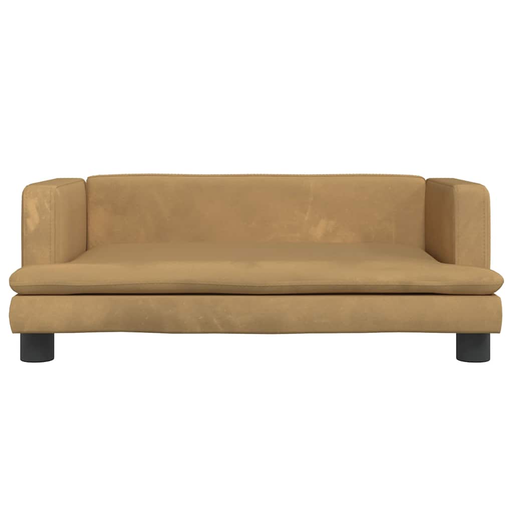 Hundebett Blau 80x45x30 cm Samt