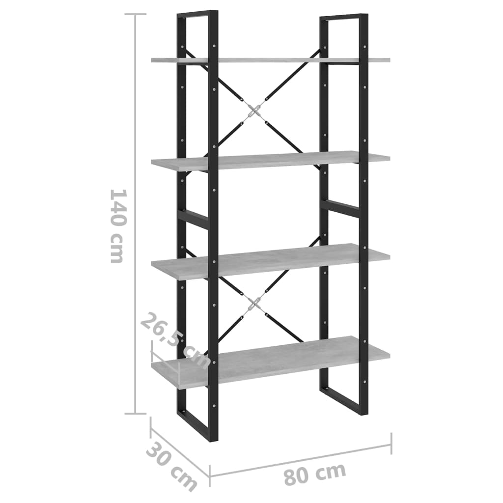 Bücherregal 2 Fächer Weiß 80x30x70 cm Holzwerkstoff