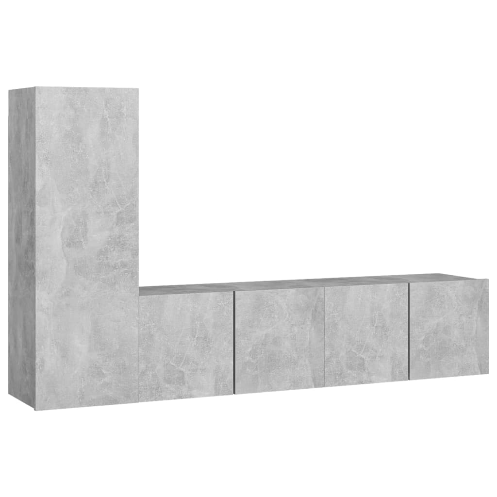 3-tlg. TV-Schrank-Set Weiß Holzwerkstoff