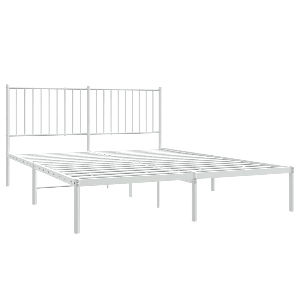 Bettgestell Metall Schwarz 75x190 cm