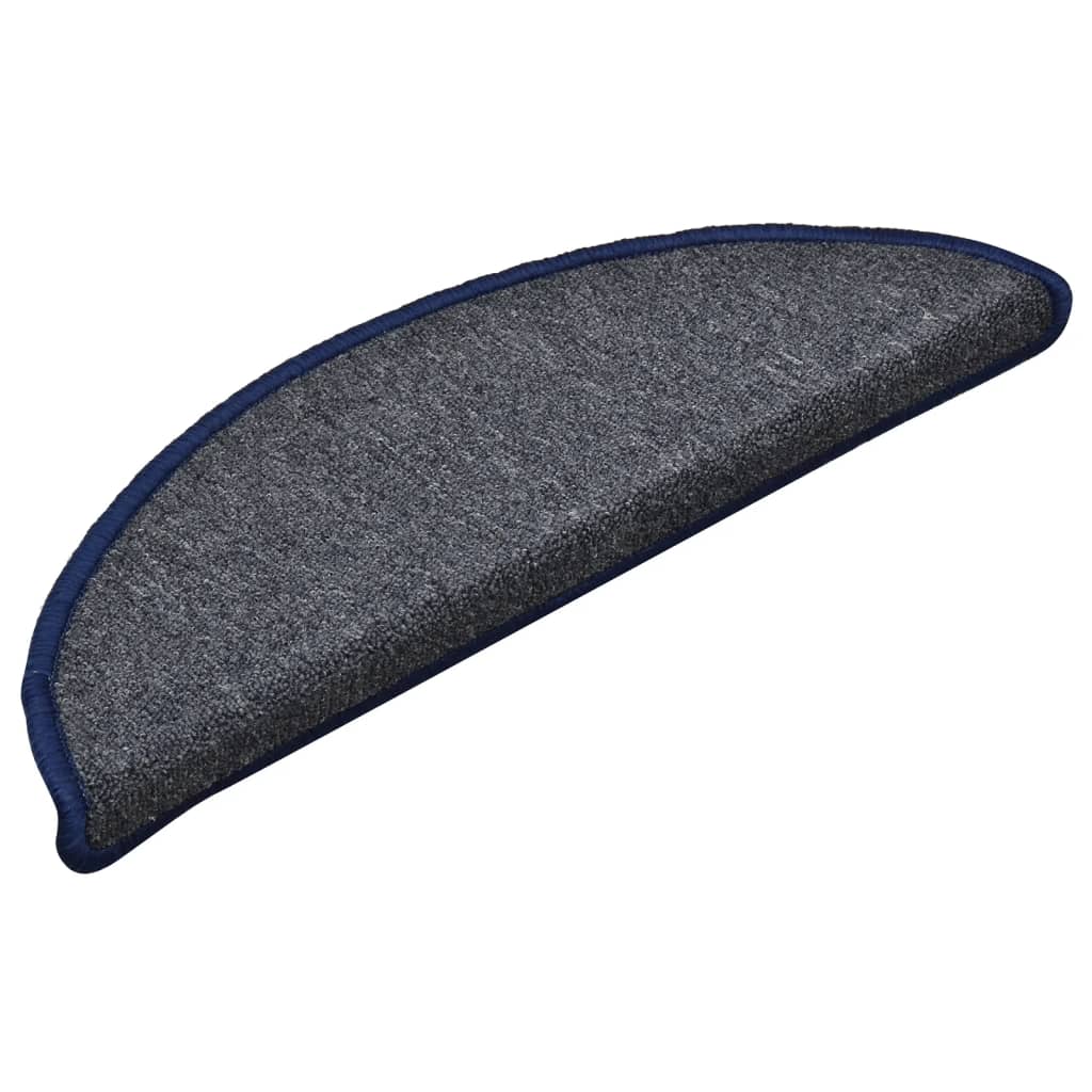 Stufenmatten 15 Stk. 56x17x3 cm Anthrazit Halbrund