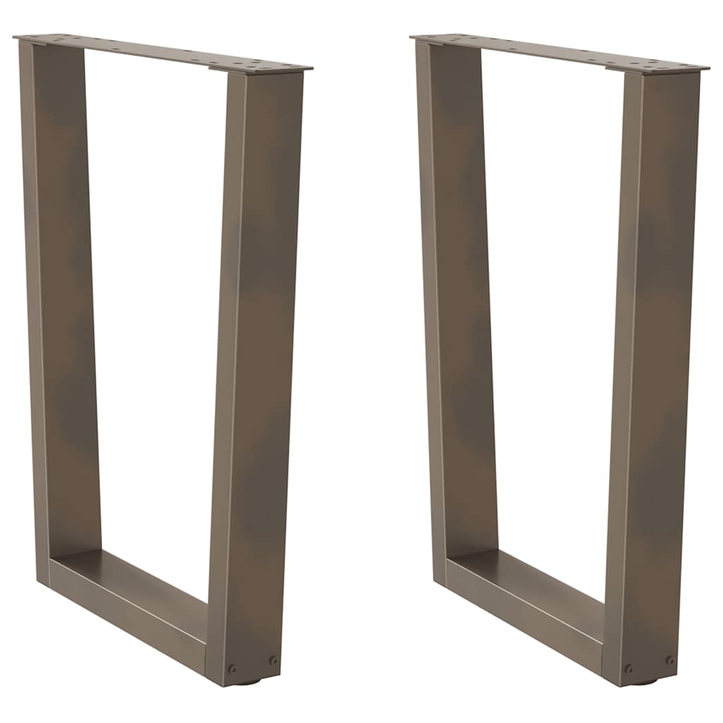 Couchtischbeine V-Form 2 Stück Schwarz 30x(30-31,3) cm Stahl