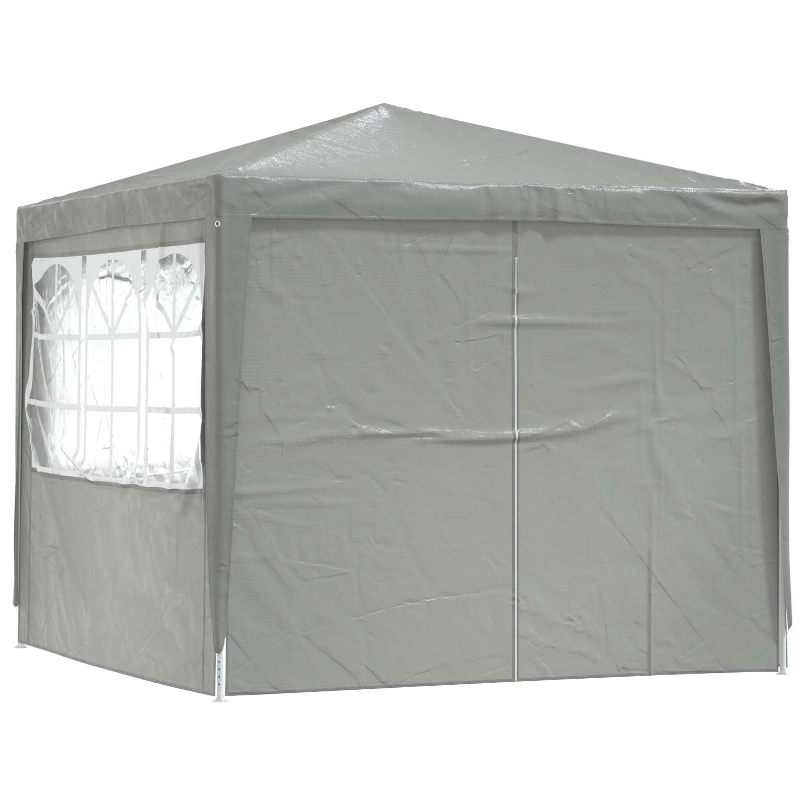 Party-Zelt Rot 200 x 200 x 240 cm PE und Stahl